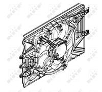 Ventola radiatore Ventola singola 47594 NRF per FIAT 500L