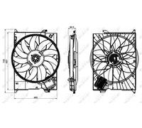 Ventola radiatore Ventola singola 47852 NRF per MERCEDES-BENZ CLASSE S Coupé SLR