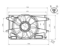 NRF 47951 Ventola radiatore