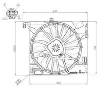 NRF 47955 Ventola radiatore
