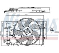 NISSENS 85656 Ventola radiatore
