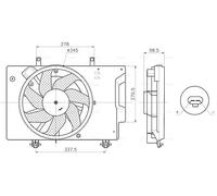 AVA COOLING SYSTEMS FD7709 Ventola radiatore