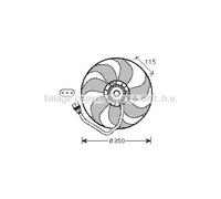 VENTOLA MOTORE AUDI A3 - VW GOLF IV 98->02 NUOVA