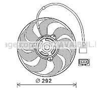 Ventola radiatore VN7533 AVA QUALITY COOLING per SKODA SEAT VW
