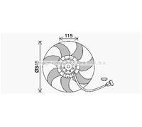 Ventola radiatore VN7541 AVA QUALITY COOLING per VW TRANSPORTER T4 Autobus