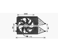 PRASCO VN7545 Ventola radiatore