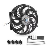Ventola raffreddamento auto Kit Di Montaggio Per Ventola Raffreddamento Radiatore Elettronico Per Auto Aria Condizionata Universale 7 10 12 14 Pollici 12V 80W 2100 Giri/min.(14inch)