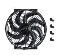 Ventola raffreddamento auto Kit Montaggio Per Ventola Per Radiatore Elettrico Raffreddamento A Lama Nera Reversibile Sottile Da 12 V 80 W Universale Da 7 9 10 12 13 14 Pollici(14 inch)