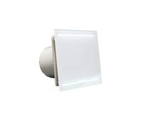 Ventola raffreddamento CATA E-100 GL LIGHT TIMER illuminazione a LED Regolazione in scappate vetro frontale spezzore 115 m3/h molto silenzioso 31 db a risparmio energetico 8 W cuscinetti a sfera, EU qualità dal 1947