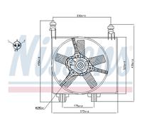 Ventola Raffreddamento Del Motore Adatto A per Ford Fiesta IV 1.25i 16V 1.3i