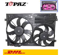 Ventola Raffreddamento Del Motore per Audi Seat Skoda VW Toledo III Doppia