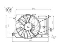 NRF 47964 Ventola radiatore