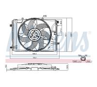 Ventola Raffreddamento Del Motore per Mercedes-Benz Modello T Classe A Classe B