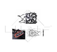 Ventola Raffreddamento Del Motore Radiatore Adatto A per Opel Vectra B 1.6i 16V
