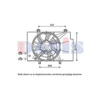 Ventola Raffreddamento Del Motore Radiatore Adatto per Ford Fiesta VI B-Max 1.6