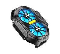Ventola raffreddamento del telefono con doppio flusso d ', clip in ABS, luce LED, cavo tipo C, morsetto regolabile per flussi gioco Ventola raffreddamento del telefono Radiatore del