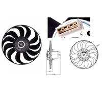 Ventola, Raffreddamento motore Dx per VW GOLF GOLF Van VENTO
