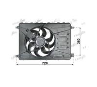 Ventola Raffreddamento Motore Frigair 0505.2027 per Ford Volvo