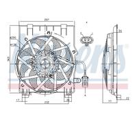 Ventola, raffreddamento motore NISSENS 85197