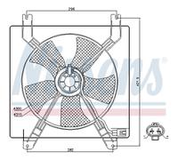 Ventola, raffreddamento motore NISSENS 85355