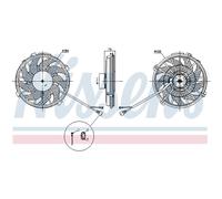 Ventola, raffreddamento motore NISSENS 85753