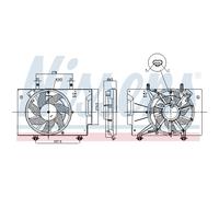 Ventola, raffreddamento motore NISSENS 85810