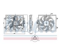 Ventola, raffreddamento motore NISSENS 85921