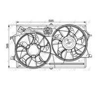 Ventola, raffreddamento motore NRF 47061