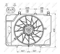 Ventola, raffreddamento motore NRF 47466