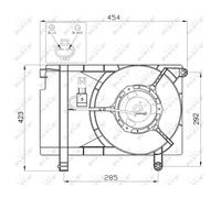 Ventola, raffreddamento motore NRF 47471