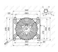 Ventola, raffreddamento motore NRF 47668