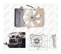 Ventola, raffreddamento motore NRF 47697