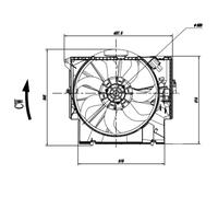 NRF Ventola radiatore 47923 per BMW X1, 3 Coupé, Z4 Roadster, 3 Touring, 3 Cabriolet