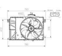 Ventola, raffreddamento motore NRF 47932 per TOYOTA RAV 4 V (_A5_, _H5_) 2 2018-