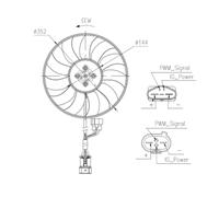 Ventola, raffreddamento motore NRF 47969
