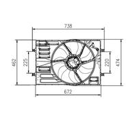 Ventola radiatore 47950 NRF per AUDI SKODA VW SEAT CUPRA