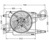 Ventola Raffreddamento motore PER Alfa Romeo 164 2.0 Turbo 128 KW 174 CV