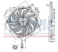 Ventola Raffreddamento Motore per Citroën Scatola Berlingo/Berlingo