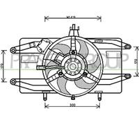 PRASCO FT908F001 Ventola radiatore