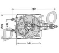 Ventola Raffreddamento motore PER Fiat UNO 60 1.1 43 KW 58 CV