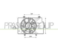 PRASCO FD344F004 Ventola radiatore