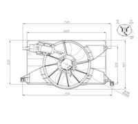 Ventola, Raffreddamento motore per FORD C-MAX FOCUS GRAND C-MAX