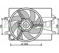 Ventola, Raffreddamento motore per FORD FIESTA FUSION