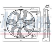 Ventola, raffreddamento motore NISSENS 85946