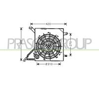 PRASCO OP017F004 Ventola radiatore