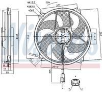 Ventola, Raffreddamento motore per PEUGEOT 307 307 SW