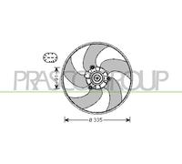 Ventola, Raffreddamento motore per PEUGEOT 307 307 SW