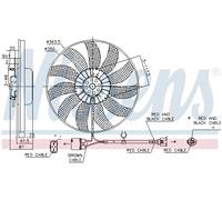 Ventola, Raffreddamento motore Sx per AUDI SEAT SKODA VW A3 ALTEA ALTEA XL CADDY
