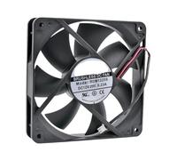 Ventola RDM1225S da 12 cm, 120 mm, 120 x 120 x 25 mm, 12025 DC12V 0,23 A, 2 fili, 2 pin, ventola di raffreddamento con scarico invertito, compatibile con alimentatore da chassis