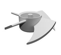 Ventola Ricambio per Braun Satin Hair 7 Asciugacapelli - Stampata in 3D